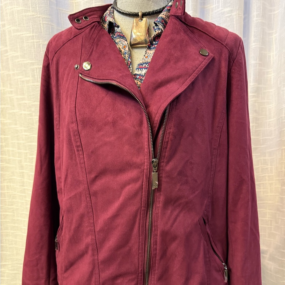 NWOT Chico’s suede jacket